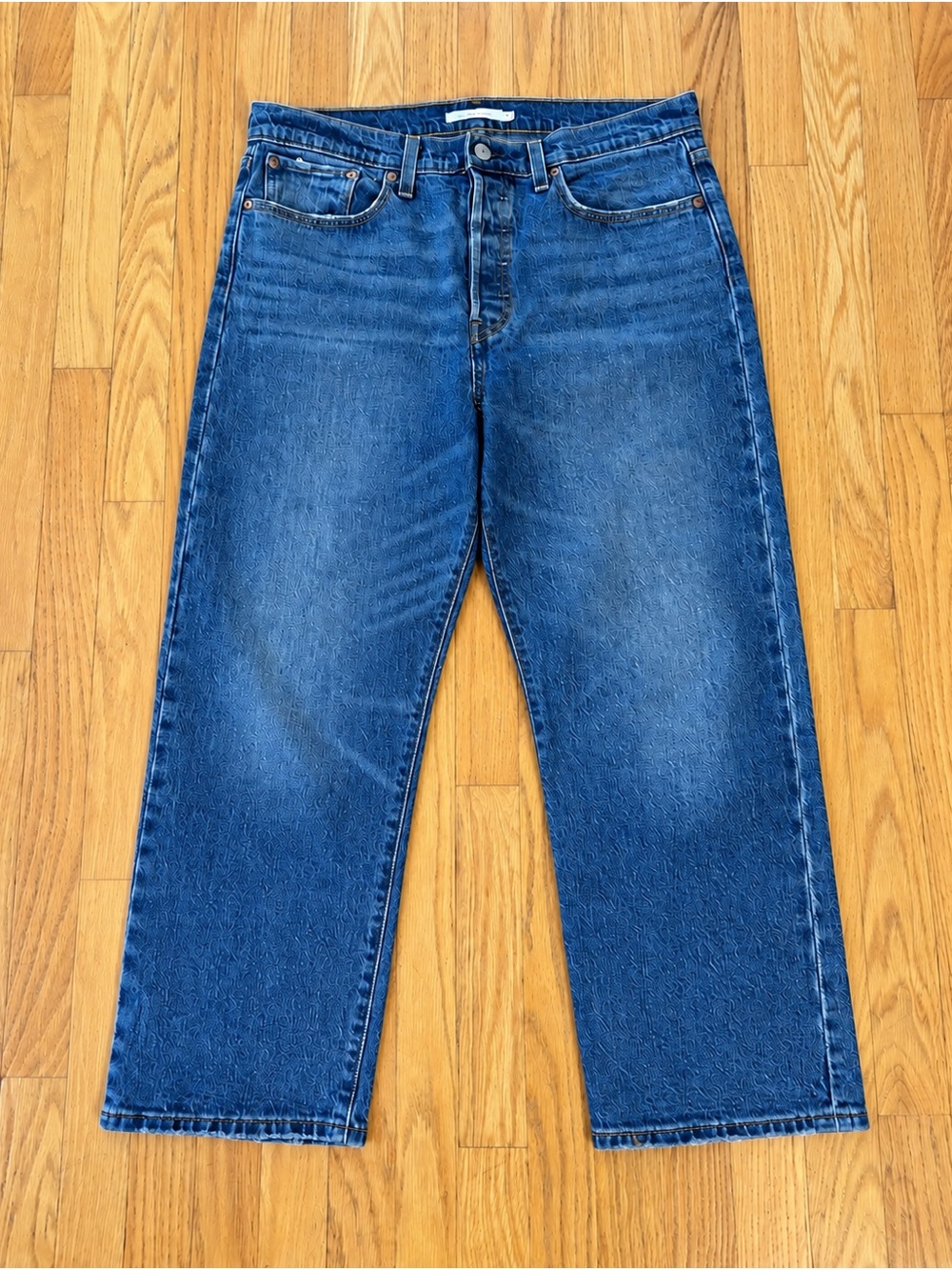 Levi’s Premium Wedgie Straight Jeans Women’s Size 31 Blue Denim